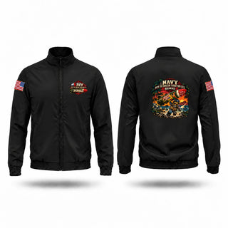 Windbreaker, NIOCPAC, Navy, Teamtime, Team time, sublimation, custom sports apparel, team uniforms, spirit wear, spiritwear, sports uniforms, custom shirts, team store, custom team store, fundraiser sports, apparel fundraiser