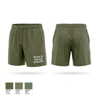 Athletic Shorts With Pockets, State of Hawaii Sheriffs, Police, Teamtime, Team time, sublimation, custom sports apparel, team uniforms, spirit wear, spiritwear, sports uniforms, custom shirts, team store, custom team store, fundraiser sports, apparel fundraiser
