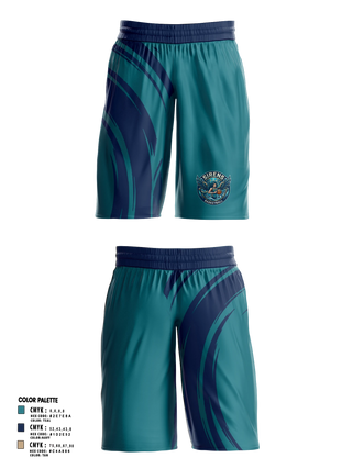 Womens Basketball Shorts, Siren's Academy, Women's Basketball, Teamtime, Team time, sublimation, custom sports apparel, team uniforms, spirit wear, spiritwear, sports uniforms, custom shirts, team store, custom team store, fundraiser sports, apparel fundraiser