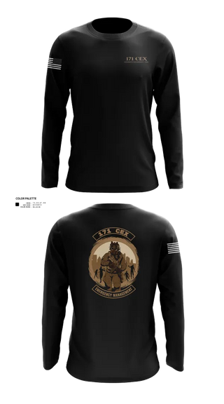 Long Sleeve Performance Shirt, 171st Emergency Management Flight, , Teamtime, Team time, sublimation, custom sports apparel, team uniforms, spirit wear, spiritwear, sports uniforms, custom shirts, team store, custom team store, fundraiser sports, apparel fundraiser
