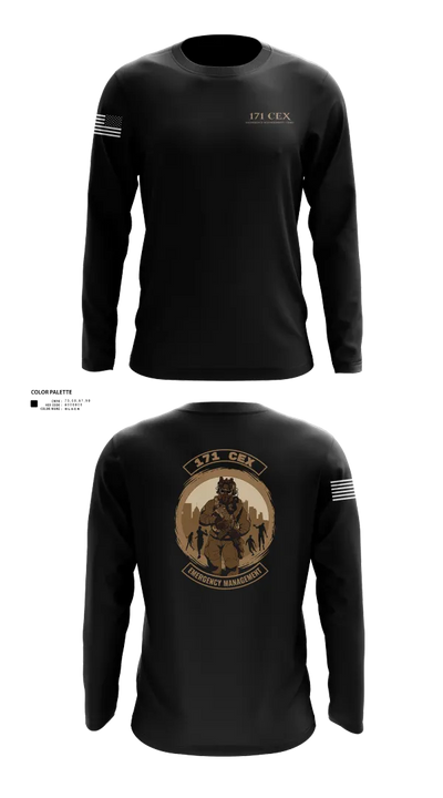 171st Emergency Management Flight 44868000 Long Sleeve Performance Shirt 21