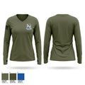 549th Military Intelligence Battalion Women's Long Sleeve V-neck Shirt - 1