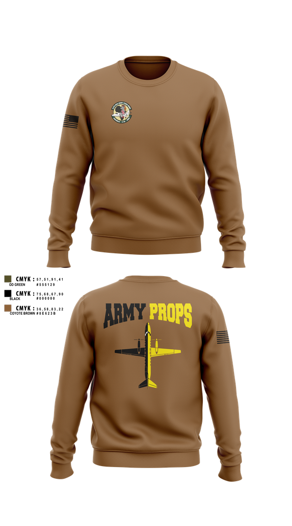 Crew Neck Sweatshirt, DET 2 CO A 2-245th AVN, , Teamtime, Team time, sublimation, custom sports apparel, team uniforms, spirit wear, spiritwear, sports uniforms, custom shirts, team store, custom team store, fundraiser sports, apparel fundraiser