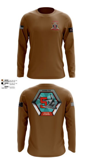 Long Sleeve Performance Shirt, UUVRON 5, Navy, Teamtime, Team time, sublimation, custom sports apparel, team uniforms, spirit wear, spiritwear, sports uniforms, custom shirts, team store, custom team store, fundraiser sports, apparel fundraiser