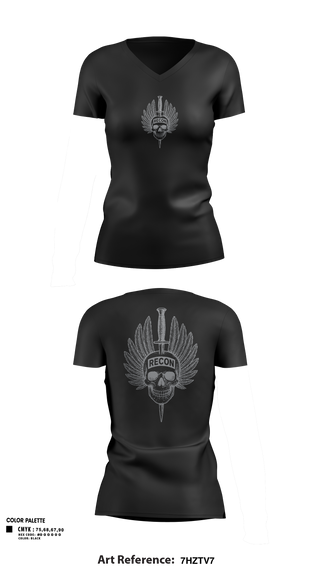 Womens Short Sleeve Vneck Shirt, HHC 1/109th INF, Army, Teamtime, Team time, sublimation, custom sports apparel, team uniforms, spirit wear, spiritwear, sports uniforms, custom shirts, team store, custom team store, fundraiser sports, apparel fundraiser