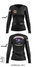 4th Medical Logistics 59116448 Women's Long Sleeve V-neck Shirt - 103