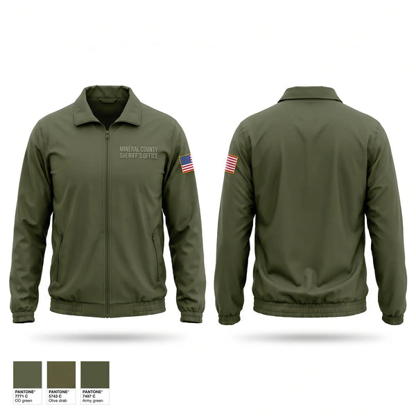Windbreaker, Mineral County Sheriff’s Office, Police, Teamtime, Team time, sublimation, custom sports apparel, team uniforms, spirit wear, spiritwear, sports uniforms, custom shirts, team store, custom team store, fundraiser sports, apparel fundraiser