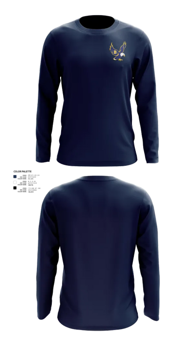 Barrington High School Gymnastics 6144044 Long Sleeve Performance Shirt 21