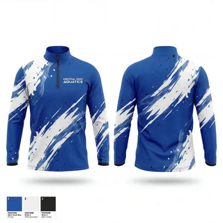 Quarter Zip Jacket, Central Ohio Aquatics, Swimming, Teamtime, Team time, sublimation, custom sports apparel, team uniforms, spirit wear, spiritwear, sports uniforms, custom shirts, team store, custom team store, fundraiser sports, apparel fundraiser