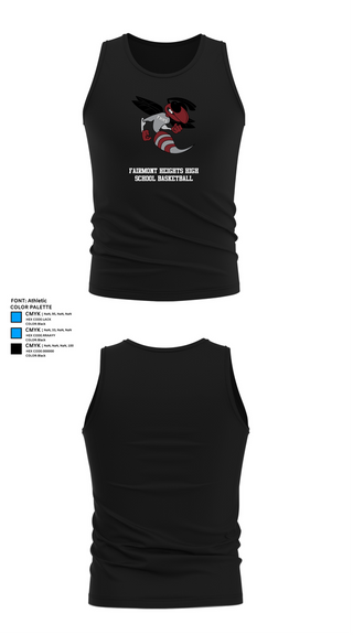 Tank Top, Fairmont Heights High School Basketball, Men's Basketball, Teamtime, Team time, sublimation, custom sports apparel, team uniforms, spirit wear, spiritwear, sports uniforms, custom shirts, team store, custom team store, fundraiser sports, apparel fundraiser