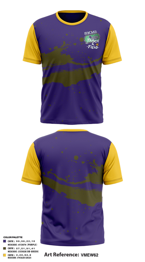 Short Sleeve Performance Shirt, Signal Knob Middle School, Track & Field, Teamtime, Team time, sublimation, custom sports apparel, team uniforms, spirit wear, spiritwear, sports uniforms, custom shirts, team store, custom team store, fundraiser sports, apparel fundraiser