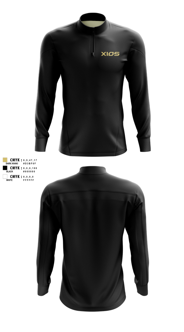 Quarter Zip Jacket, XIOS Strength & ConditioningXIOS Strength & Conditioning, Spirit Store, Teamtime, Team time, sublimation, custom sports apparel, team uniforms, spirit wear, spiritwear, sports uniforms, custom shirts, team store, custom team store, fundraiser sports, apparel fundraiser