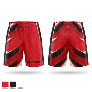 Athletic Shorts With Pockets, Fire-Fastpitch, Softball, Teamtime, Team time, sublimation, custom sports apparel, team uniforms, spirit wear, spiritwear, sports uniforms, custom shirts, team store, custom team store, fundraiser sports, apparel fundraiser