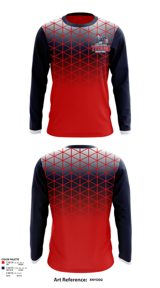 Long Sleeve Performance Shirt, Tampa Bay Tech Titans Basketball, Men's Basketball, Teamtime, Team time, sublimation, custom sports apparel, team uniforms, spirit wear, spiritwear, sports uniforms, custom shirts, team store, custom team store, fundraiser sports, apparel fundraiser