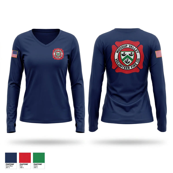 Moosup Valley Fire Company Old School Cotton Feel Shirt - 1
