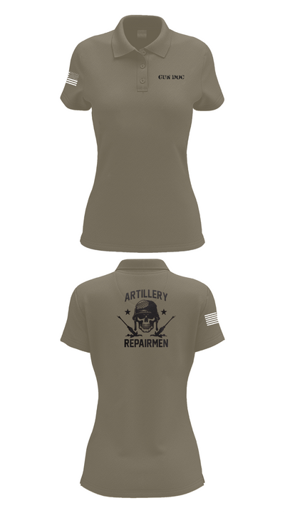 ARMT 1-320th Field Artillery 75505758 Women's Short Sleeve Performance Polo  - 75