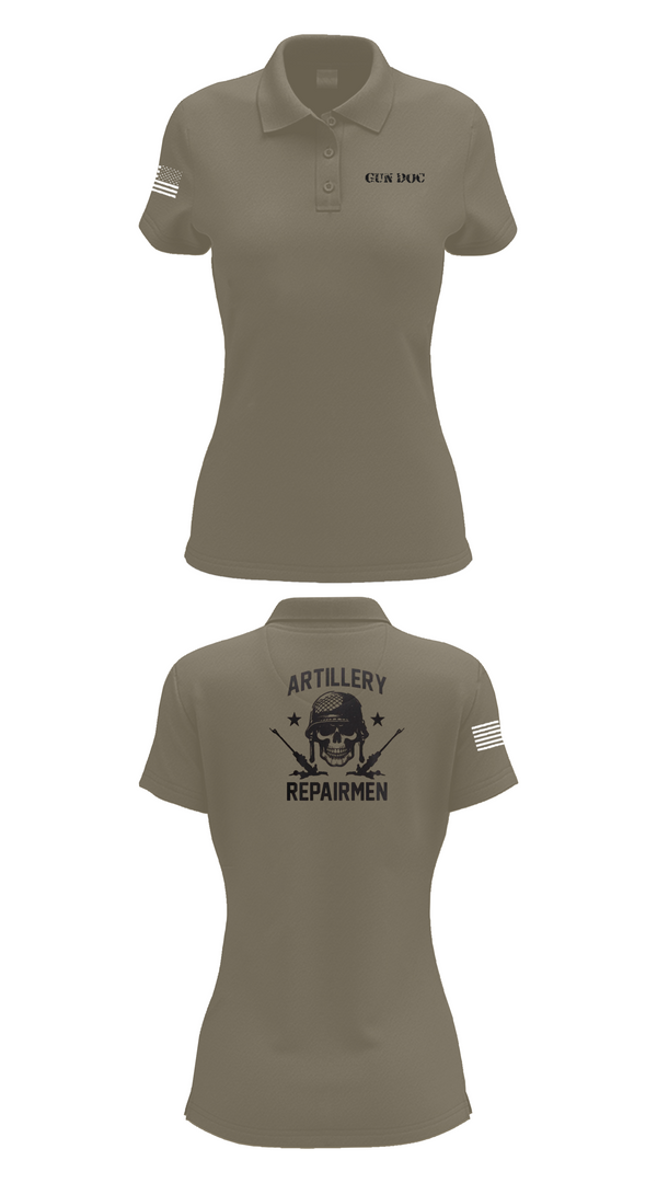 Womens Short Sleeve Performance Polo, ARMT 1-320th Field Artillery, Army, Teamtime, Team time, sublimation, custom sports apparel, team uniforms, spirit wear, spiritwear, sports uniforms, custom shirts, team store, custom team store, fundraiser sports, apparel fundraiser