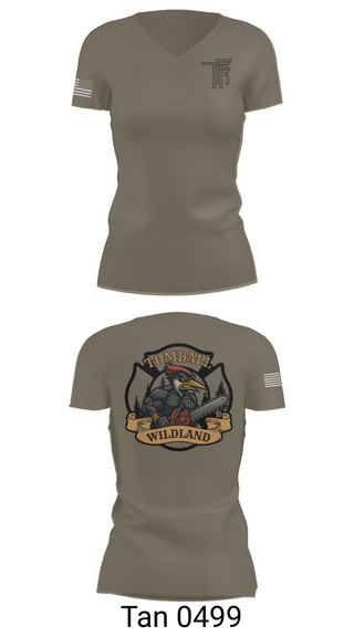 Womens Short Sleeve Vneck Shirt, Tomball Wildland, , Teamtime, Team time, sublimation, custom sports apparel, team uniforms, spirit wear, spiritwear, sports uniforms, custom shirts, team store, custom team store, fundraiser sports, apparel fundraiser