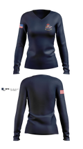 NAVY Women's Long Sleeve V-neck Shirt - 3