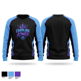 Crew Neck Sweatshirt, Carolina Kings, Men's Basketball, Teamtime, Team time, sublimation, custom sports apparel, team uniforms, spirit wear, spiritwear, sports uniforms, custom shirts, team store, custom team store, fundraiser sports, apparel fundraiser