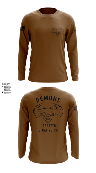Long Sleeve Performance Shirt, D-co 1-173 1st PLT, , Teamtime, Team time, sublimation, custom sports apparel, team uniforms, spirit wear, spiritwear, sports uniforms, custom shirts, team store, custom team store, fundraiser sports, apparel fundraiser