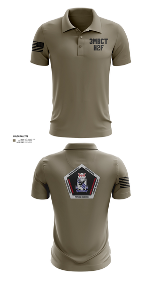 Short Sleeve Performance Polo, 3BCT H2F, Army, Teamtime, Team time, sublimation, custom sports apparel, team uniforms, spirit wear, spiritwear, sports uniforms, custom shirts, team store, custom team store, fundraiser sports, apparel fundraiser