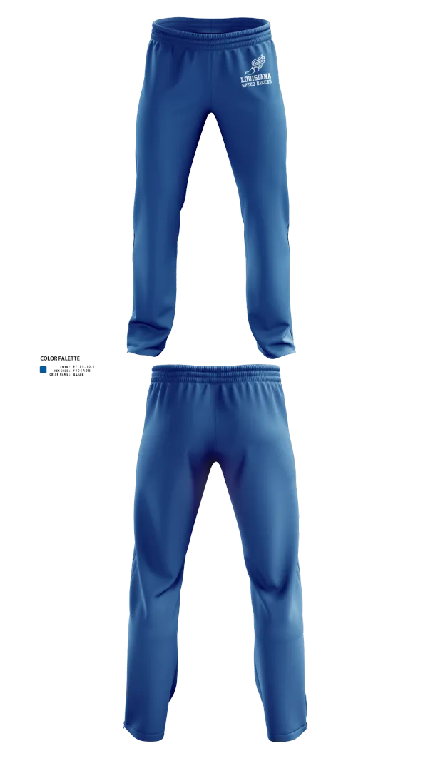 Sweatpants, Louisiana Speed Racers, Track & Field, Teamtime, Team time, sublimation, custom sports apparel, team uniforms, spirit wear, spiritwear, sports uniforms, custom shirts, team store, custom team store, fundraiser sports, apparel fundraiser