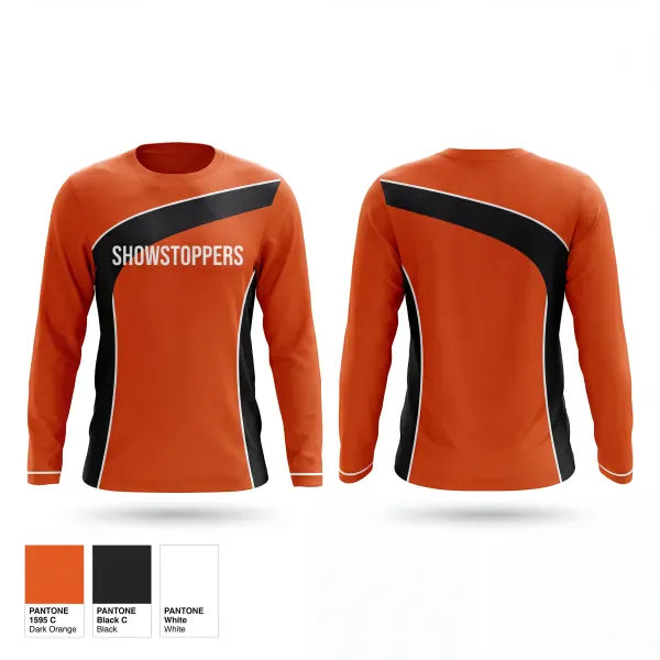 Long Sleeve Performance Shirt, SHOWSTOPPERS, Men's Basketball, Teamtime, Team time, sublimation, custom sports apparel, team uniforms, spirit wear, spiritwear, sports uniforms, custom shirts, team store, custom team store, fundraiser sports, apparel fundraiser