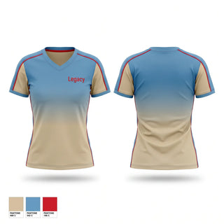 Womens Short Sleeve Vneck Shirt, Legacy, Baseball, Teamtime, Team time, sublimation, custom sports apparel, team uniforms, spirit wear, spiritwear, sports uniforms, custom shirts, team store, custom team store, fundraiser sports, apparel fundraiser