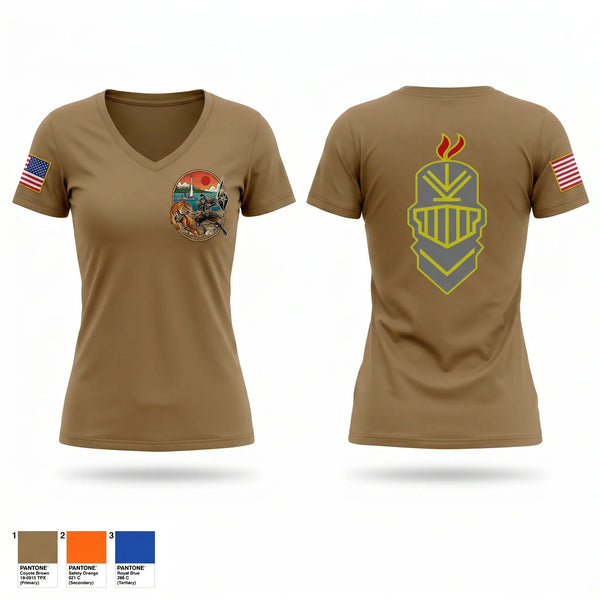 Womens Short Sleeve Vneck Shirt, USS FRANK E PETERSEN JR, Navy, Teamtime, Team time, sublimation, custom sports apparel, team uniforms, spirit wear, spiritwear, sports uniforms, custom shirts, team store, custom team store, fundraiser sports, apparel fundraiser