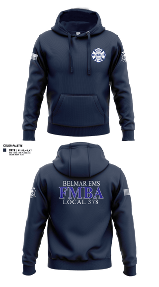 Hoodie, Belmar FMBA, Fire Department, Teamtime, Team time, sublimation, custom sports apparel, team uniforms, spirit wear, spiritwear, sports uniforms, custom shirts, team store, custom team store, fundraiser sports, apparel fundraiser