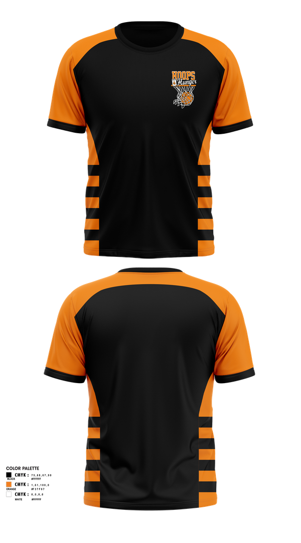 Short Sleeve Performance Shirt, Hoops 4 Hunger, Men's Basketball, Teamtime, Team time, sublimation, custom sports apparel, team uniforms, spirit wear, spiritwear, sports uniforms, custom shirts, team store, custom team store, fundraiser sports, apparel fundraiser