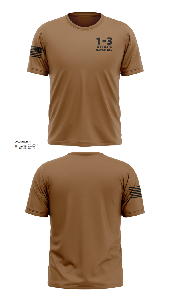 Short Sleeve Performance Shirt, 1-3 Attack Battalion, Army, Teamtime, Team time, sublimation, custom sports apparel, team uniforms, spirit wear, spiritwear, sports uniforms, custom shirts, team store, custom team store, fundraiser sports, apparel fundraiser