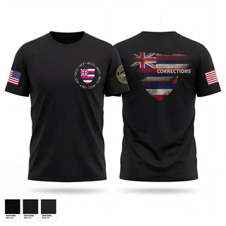 Old School Cotton Feel Shirt, Hawaii Corrections and Rehabilitation, Police, Teamtime, Team time, sublimation, custom sports apparel, team uniforms, spirit wear, spiritwear, sports uniforms, custom shirts, team store, custom team store, fundraiser sports, apparel fundraiser