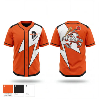 Full Button Baseball Jersey, Southern Bombers, Baseball, Teamtime, Team time, sublimation, custom sports apparel, team uniforms, spirit wear, spiritwear, sports uniforms, custom shirts, team store, custom team store, fundraiser sports, apparel fundraiser