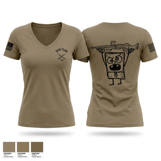 Womens Short Sleeve Vneck Shirt, Bravo Co 1-167, National Guard, Teamtime, Team time, sublimation, custom sports apparel, team uniforms, spirit wear, spiritwear, sports uniforms, custom shirts, team store, custom team store, fundraiser sports, apparel fundraiser