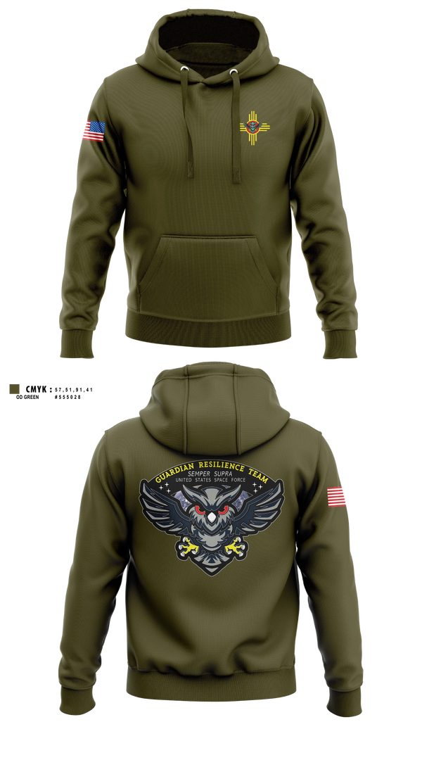 Hoodie, Guardian Resilience Team, Space Force, Teamtime, Team time, sublimation, custom sports apparel, team uniforms, spirit wear, spiritwear, sports uniforms, custom shirts, team store, custom team store, fundraiser sports, apparel fundraiser