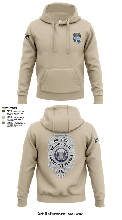 METRO SOUTH PROTECTIVE SERVICE 25947378 Hoodie - 2