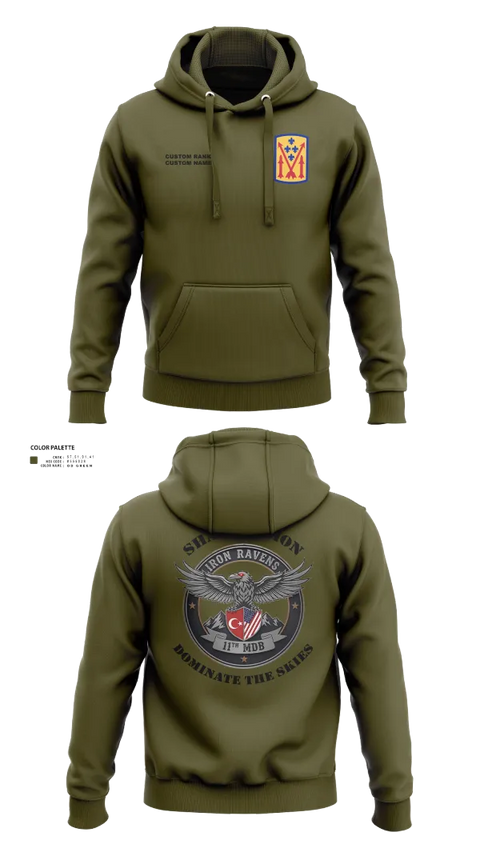 Hoodie, 11th MDB, Army, Teamtime, Team time, sublimation, custom sports apparel, team uniforms, spirit wear, spiritwear, sports uniforms, custom shirts, team store, custom team store, fundraiser sports, apparel fundraiser