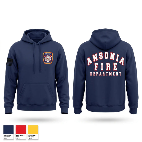 Hoodie, Ansonia Fire Department, Fire Department, Teamtime, Team time, sublimation, custom sports apparel, team uniforms, spirit wear, spiritwear, sports uniforms, custom shirts, team store, custom team store, fundraiser sports, apparel fundraiser