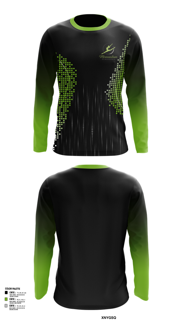 Long Sleeve Performance Shirt, Momentum Gymnastics, Spirit Store, Teamtime, Team time, sublimation, custom sports apparel, team uniforms, spirit wear, spiritwear, sports uniforms, custom shirts, team store, custom team store, fundraiser sports, apparel fundraiser