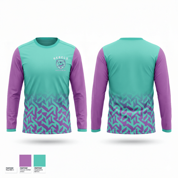 Long Sleeve Performance Shirt, Rebels, Women's Soccer, Teamtime, Team time, sublimation, custom sports apparel, team uniforms, spirit wear, spiritwear, sports uniforms, custom shirts, team store, custom team store, fundraiser sports, apparel fundraiser