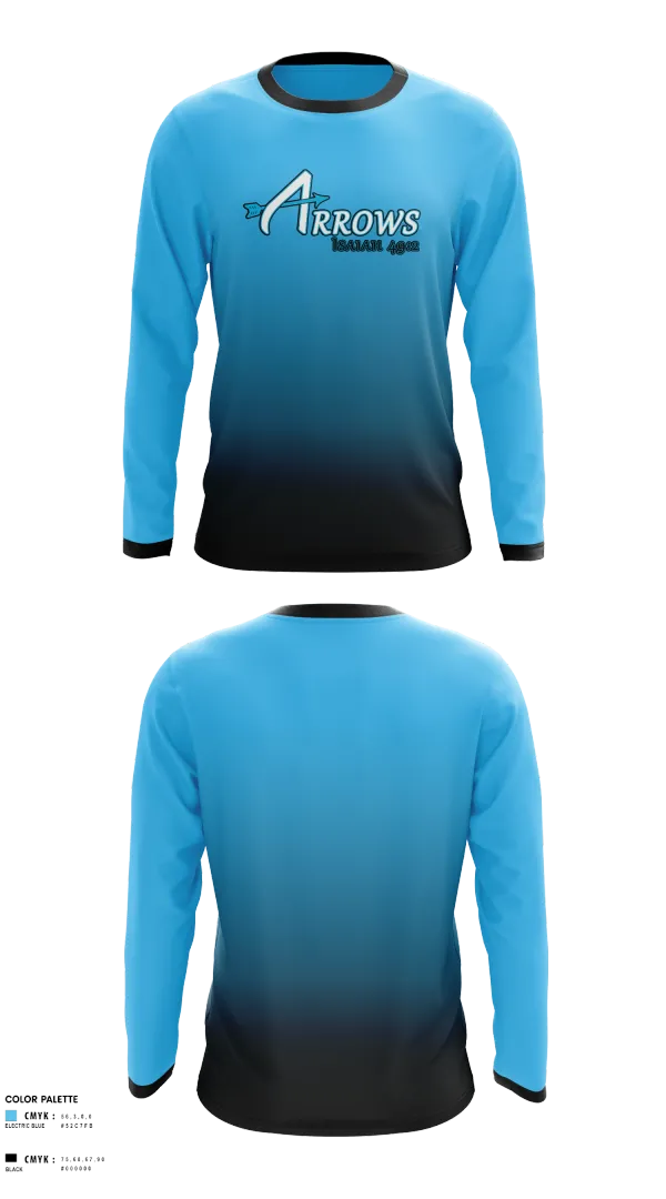 Long Sleeve Performance Shirt, Arrows, Softball, Teamtime, Team time, sublimation, custom sports apparel, team uniforms, spirit wear, spiritwear, sports uniforms, custom shirts, team store, custom team store, fundraiser sports, apparel fundraiser