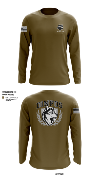 Long Sleeve Performance Shirt, DINFOS, Army, Teamtime, Team time, sublimation, custom sports apparel, team uniforms, spirit wear, spiritwear, sports uniforms, custom shirts, team store, custom team store, fundraiser sports, apparel fundraiser