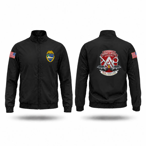 Windbreaker, Jax Academy, Police, Teamtime, Team time, sublimation, custom sports apparel, team uniforms, spirit wear, spiritwear, sports uniforms, custom shirts, team store, custom team store, fundraiser sports, apparel fundraiser
