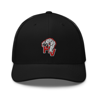 Hatch Valley High School Basketball Retro Trucker Hat | Yupoong 6606