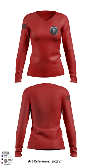 Womens Long Sleeve Vneck Shirt, Charlie Shift, , Teamtime, Team time, sublimation, custom sports apparel, team uniforms, spirit wear, spiritwear, sports uniforms, custom shirts, team store, custom team store, fundraiser sports, apparel fundraiser