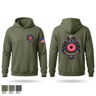 Hoodie, Donut Shop Police Department, Police, Teamtime, Team time, sublimation, custom sports apparel, team uniforms, spirit wear, spiritwear, sports uniforms, custom shirts, team store, custom team store, fundraiser sports, apparel fundraiser