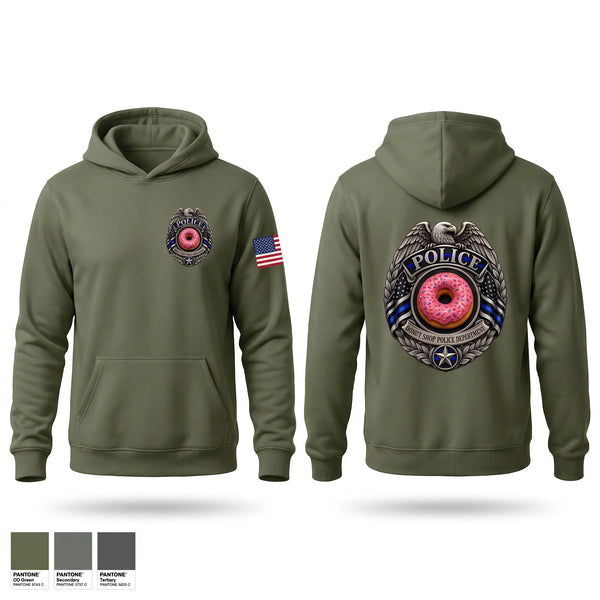 Hoodie, Donut Shop Police Department, Police, Teamtime, Team time, sublimation, custom sports apparel, team uniforms, spirit wear, spiritwear, sports uniforms, custom shirts, team store, custom team store, fundraiser sports, apparel fundraiser