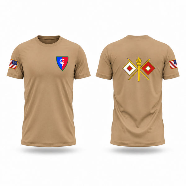 Old School Cotton Feel Shirt, 38th Infantry Division, Army, Teamtime, Team time, sublimation, custom sports apparel, team uniforms, spirit wear, spiritwear, sports uniforms, custom shirts, team store, custom team store, fundraiser sports, apparel fundraiser